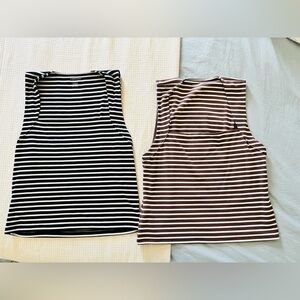 American Eagle Square Neck Ribbed Tanks